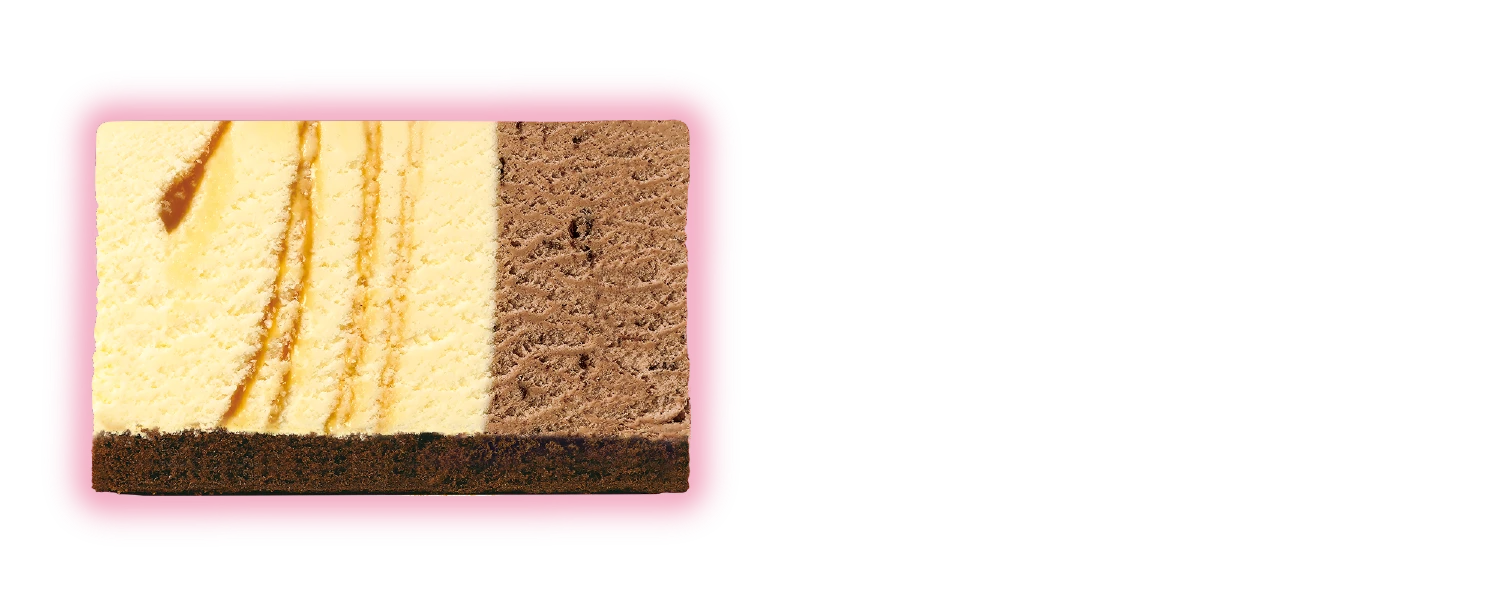 キャラメルリボン＋チョップドチョコレート（チョコレートスポンジ）