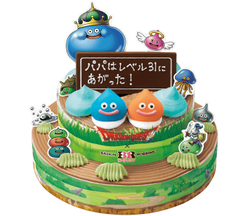 ドラゴンクエスト スライムたちがあらわれた！アイスクリームケーキ